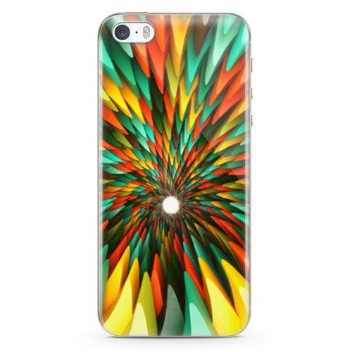 Apple iPhone 5s Kılıf Derin Kuyu Arka Kapak Koruma Desenli Full Koruyucu