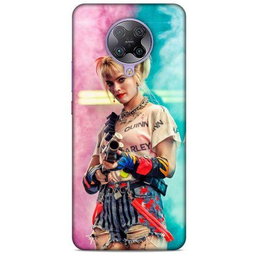Xiaomi Poco F2 Pro Uyumlu Kılıf Harley Quinn (27) Tasarımlı Kılıf Kobalt mavisi