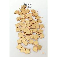 Oya Abiye Bileklik Kolye Pleksi Metalik Plastik Pul Altın Renk 8 gram 70 adet - BNC494