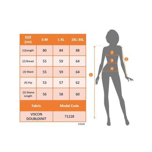 Kadın Uzun Kollu Bisiklet Yaka Kısa Viskon Iki Iplik Elbise