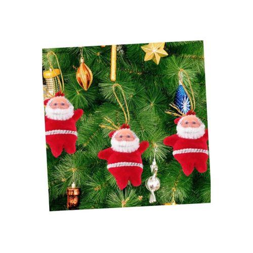 Kırmızı Noel Baba Yılbaşı Çam Ağacı Süsü 12'li