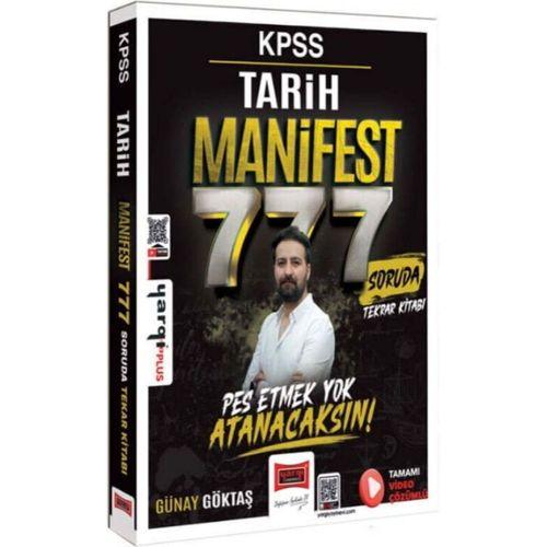 KPSS Tarih Manifest Serisi 777 Soruda Tamamı Video Çözümlü Tekrar Kitabı Yargı Yayınları