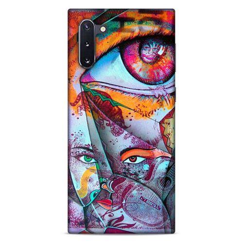 Lopard Samsung Galaxy Note 10 Uyumlu Kılıf Sürreal Yüzler ♀ (14) Lansman Kılıf Desenli