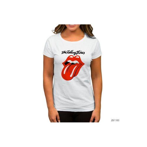 Rolling Stones Beyaz Kadın Tişört