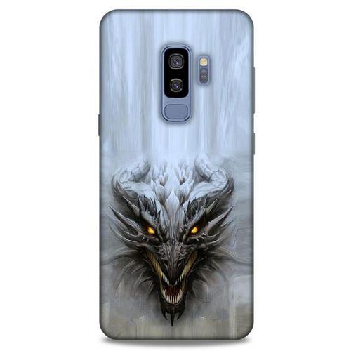 Samsung Galaxy S9 Plus Kılıf Dragons (11) Tam Koruma Beyaz Ejderha