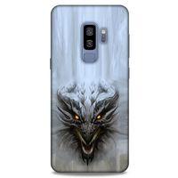 Samsung Galaxy S9 Plus Kılıf Dragons (11) Tam Koruma Beyaz Ejderha