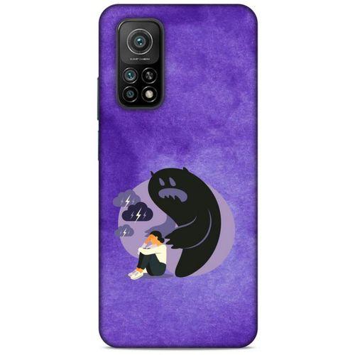 Xiaomi Mi 10T 5G Kılıf Depresyon (41) Tank Kılıf Koyu Yeşil Pembe