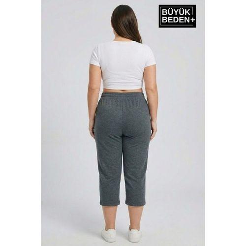 Kadın Büyük Beden Şort 3XL-6XL  Rahat Kesim Diz Altı Günlük Şort-SPR26BSRK591