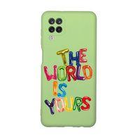 Samsung A12 The World Is Yours Desenli Premium Silikonlu Telefon Kılıfı