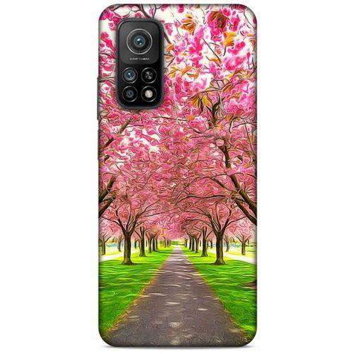 Lopard Xiaomi Mi 10T 5G Uyumlu Kılıf Bahar (42) Rugged Armor Kılıf Pembe Ağaç