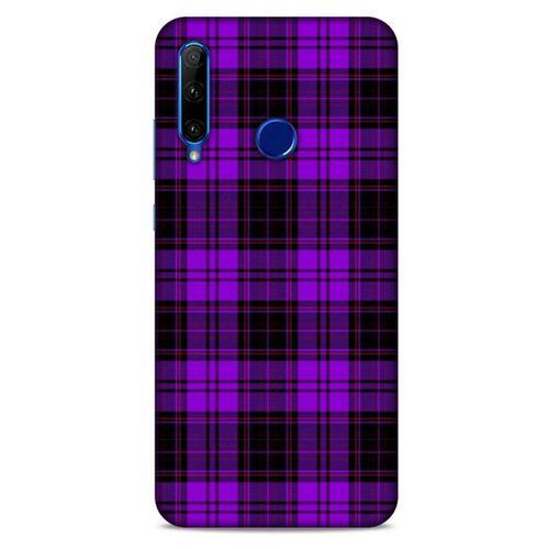 Huawei Honor 20 Lite Uyumlu Kılıf Mor Delisi (12) Koruyucu Silikon Kareli