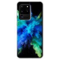 Galaxy S20 Ultra Kılıf HD Desen Baskılı Arka Kapak - Karışım 1 + Kırılmaz Cam