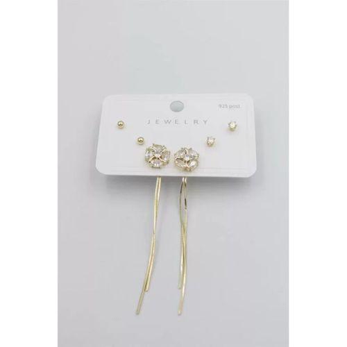 Çoklu Set Küpe - Altın