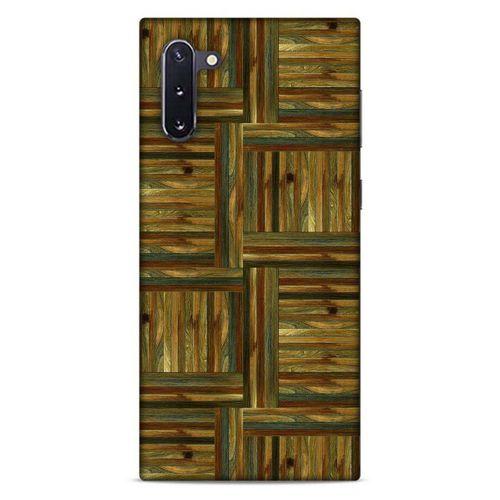 Lopard Samsung Galaxy Note 10 Uyumlu Kılıf Wood'X (47) Crystal Flex Kılıf Baskılı