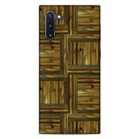 Lopard Samsung Galaxy Note 10 Uyumlu Kılıf Wood'X (47) Crystal Flex Kılıf Baskılı