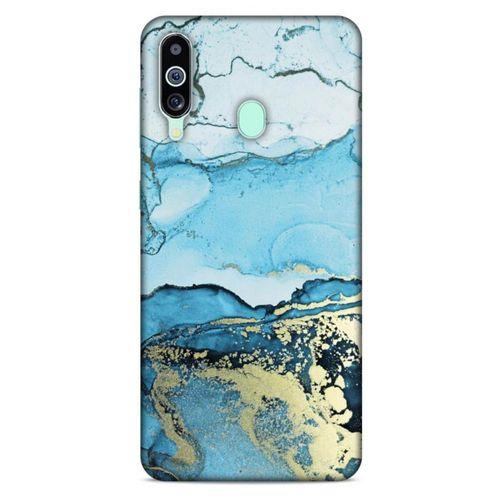 Samsung Galaxy M40 Uyumlu Kılıf Mavi Delisi (2) Kabı Mürekkep
