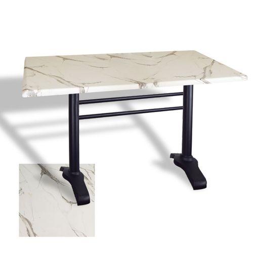 Dockers Çipa 3010 Döküm Ayak Masa 80x140 cm - (Werzalit, Wermodin ve Allzalit Tabla) - Afyon Mermer