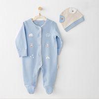 Andywawa AC26072 Hat Set Rainbow Tulum Takım Blue