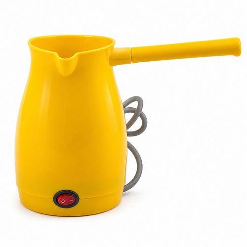 Elektrikli Türk Kahvesi Cezvesi 0.4L 1000W Çift Ağız - Sarı