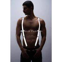 Karanlıkta Parlayan - Reflektörlü Pantolon Askısı, Erkek  Göğüs Harness - Reflektörlü Clubwear - Brfm135