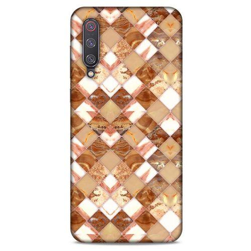 Mermer Desenli (24) Tema Darbe Emici Kılıf Kestane Xiaomi Mi 9 Kılıf
