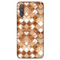 Mermer Desenli (24) Tema Darbe Emici Kılıf Kestane Xiaomi Mi 9 Kılıf