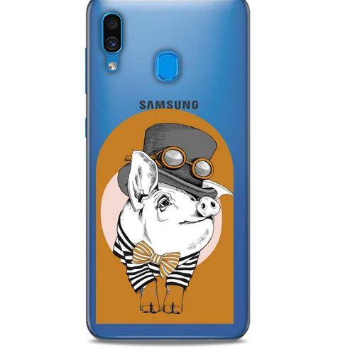 Zoologix (37) Samsung Galaxy A30 Şeffaf Kılıf Silikon Desenli