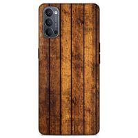 Lopard Oppo Reno 4 Uyumlu Kılıf Wood'X (15) Antişok Kılıf Baskılı