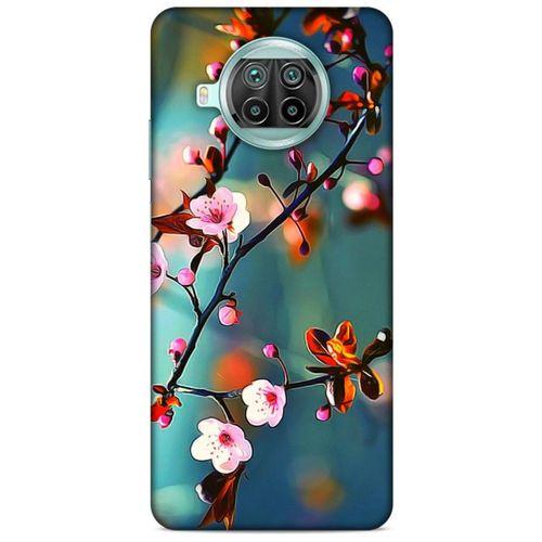 Lopard Xiaomi Mi 10T Lite 5G Uyumlu Kılıf Bahar (45) Liquid Air Kılıf Beyaz Pembe Çiçek