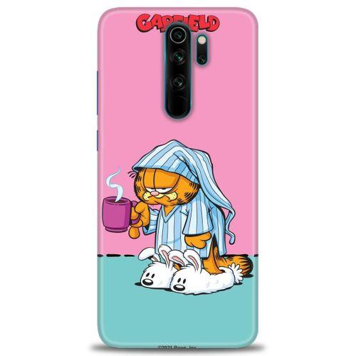 Xiaomi Redmi Note 8 Pro Kılıf HD Baskılı Kılıf - Garfield + Tam Ekran Koruyucu