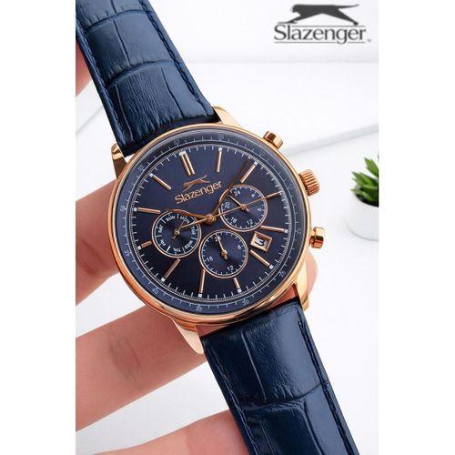 Slazenger Deri Kordon İç Fonksiyonları Aktif 10 Atm Suya Dayanıklı Erkek Kol Saati ESL.9.2539.X2
