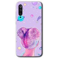 Potkal Hediye Fabrikası Xiaomi Mi 9 Kılıf HD Desen Baskılı Arka Kapak - Uzaylı Kız