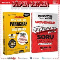 Yediiklim 2026 KPSS Bumerang Vatandaşlık ve Pegem Ezberbozan Paragraf Soru Bankası Seti 2 Kitap