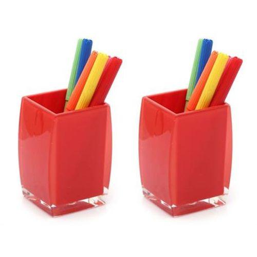 2 Adet Kalemlik Kalpli Model Ofis Gereci 6X6X10Cm