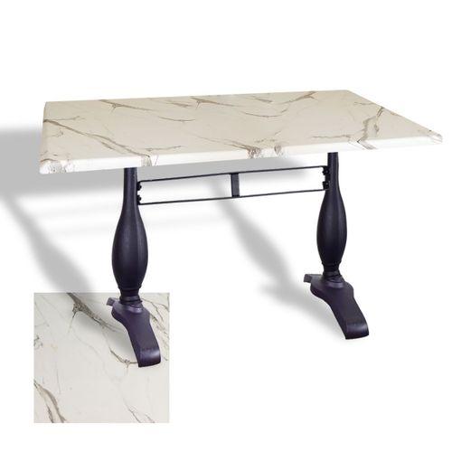 Dockers Çipa 3011 Döküm Ayak Masa 80x140 cm - (Werzalit, Wermodin ve Allzalit Tabla) - Afyon Mermer