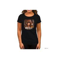 Attack on Titan Siyah Kadın Tişört