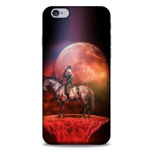 Apple Iphone 6S Plus Kılıf Atatürk (49) Ultra Silikon Kılıf Uzay