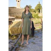 Dantelli Önü Düğmeli Hamile Lohusa Gecelik