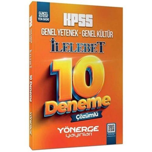 KPSS Genel Yetenek Genel Kültür İLELEBET 10 Deneme Dijital Çözümlü Yönerge Yayınları