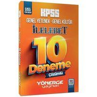 KPSS Genel Yetenek Genel Kültür İLELEBET 10 Deneme Dijital Çözümlü Yönerge Yayınları