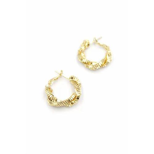 Tırtıklı Küpe - Altın