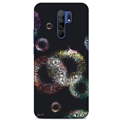 Y.Liva-2021 Özel Seri Siyah Soyut-120 Xiaomi Redmi 9 Kılıf Silikon Kapak