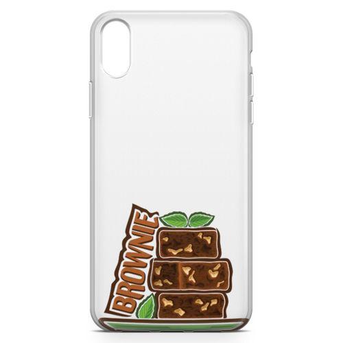 Apple iPhone XR Kılıf Brownie Kek Arka Kapak Koruma Desenli Full Koruyucu