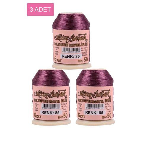 3 Adet Altınbaşak Oya ve Dantel İpi 20 gr - Royaleks - No: 085