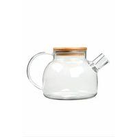 Bambu Kapaklı Borosilikat Cam Demlik 1000ml Royaleks-CM-2000