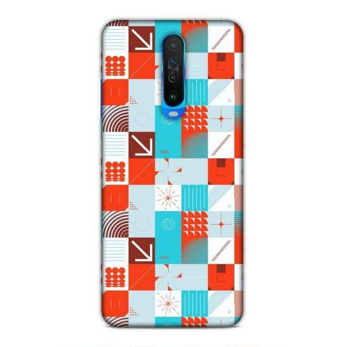 Xiaomi Redmi K30 Uyumlu Kılıf Insomnia (33) Hybrid Kılıf Turkuaz Kırmızı