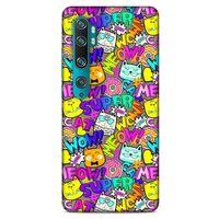 Graffitix (12) Desenli Silikon Kapak Xiaomi Mi Note 10 Pro Kılıf
