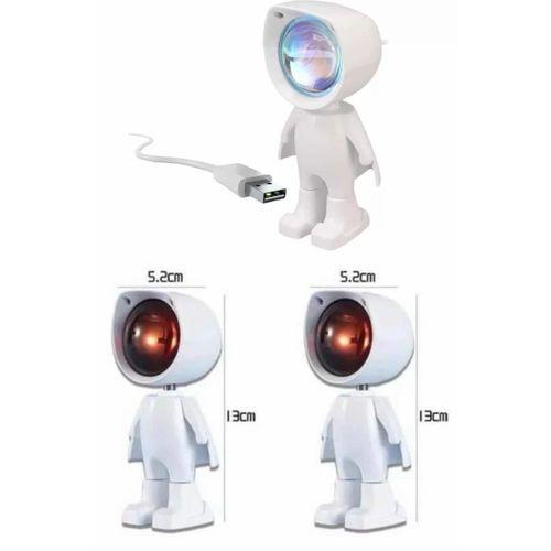 Astronot Işık Projektörü Gökkuşağı Projeksiyon Gece Lambası Hediyelik