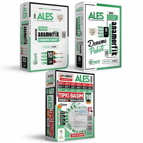 2026 ALES ÖSYM Çıkmış Soru 18li Tıpkı Basım ve 18li (10+8) Anamorfik Özgün Deneme Paketi TG Çözümlü