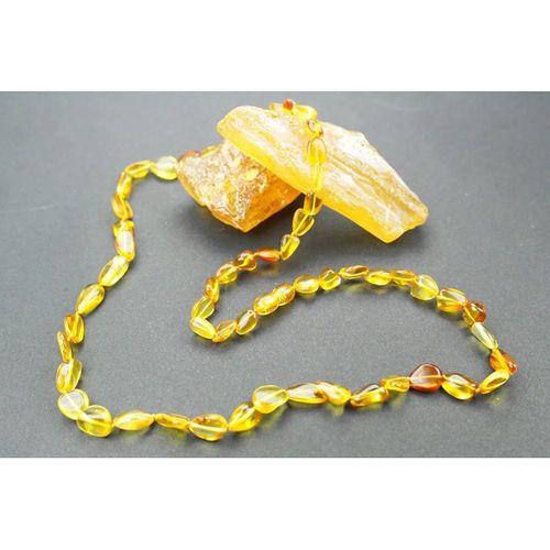 Doğanın Armağanı Doğal Kesim Damla Kehribar Yetişkin Kolye